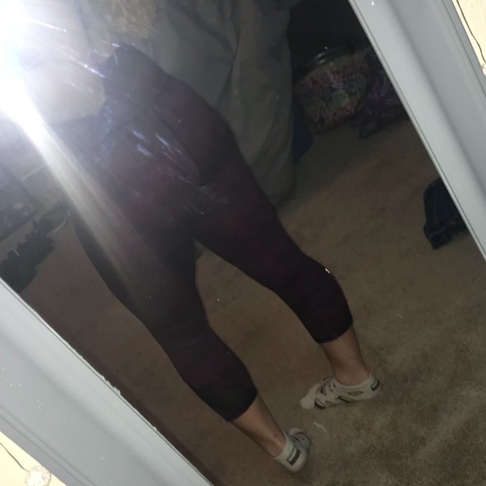 Purple and Black Active Leggings!